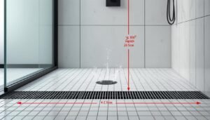 découvrez comment calculer la pente idéale pour assurer une évacuation efficace de votre douche et éviter les problèmes d'humidité.