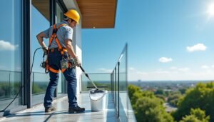 découvrez nos méthodes sûres et efficaces pour nettoyer les vitres de votre véranda en hauteur, sans risque pour votre sécurité ni pour vos surfaces.